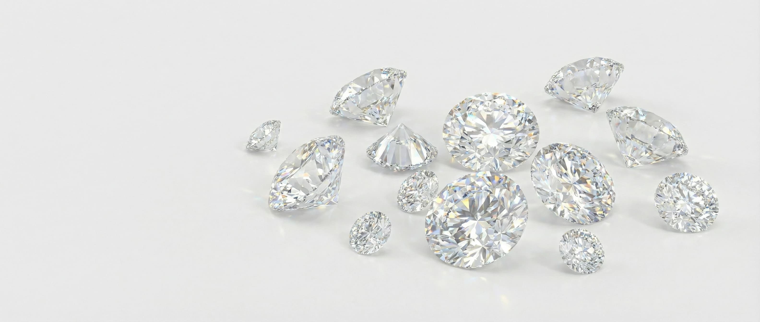 Diamonds collection background